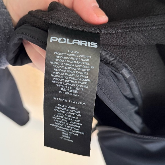 Polaris ATV Women's Softshell Jacket size small in Black - Like New! - Picture 7 of 7